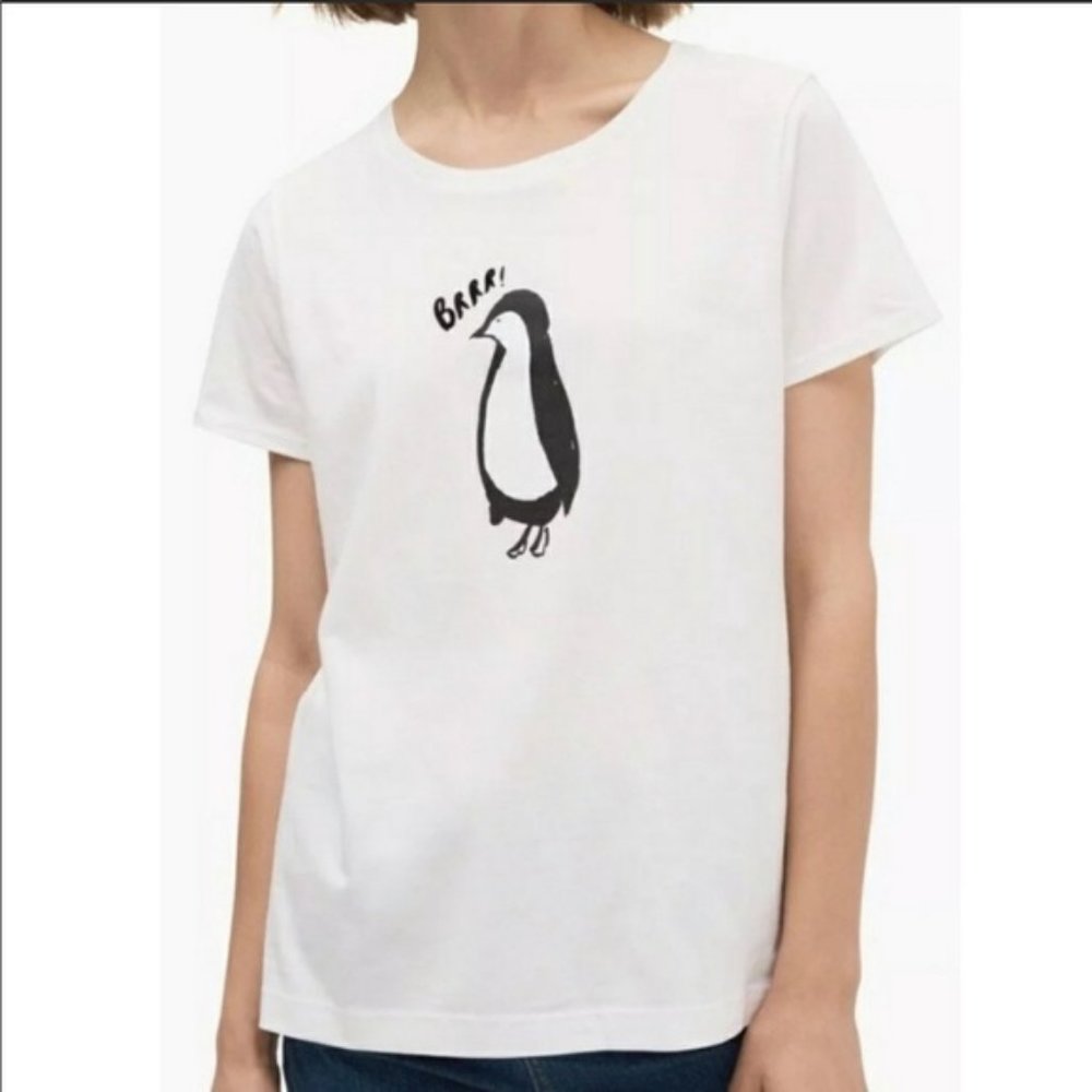 NWT~KATE SPADE~(XS-1 LEFT!) Penguin Brrr! Tee